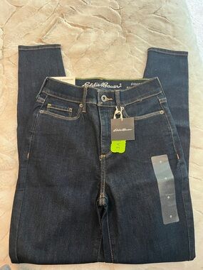 Eddie Bauer Voyager high-rise skinny dark wash jeans, size 0 NEW NWT XS